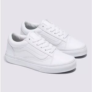 White leather vans